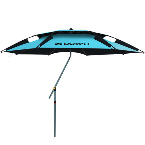 Chaoyu Fishing Cane Fishing Umbrella Thickened Black Glue Cane Umbrella Universal Large Fishing Umbrella Anti-Heavy Rain Sun Protection Parasol