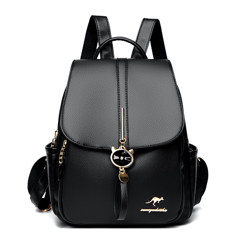 Mochila de cuero suave para mujer 2024 nuevo estilo coreano moda casual gran capacidad estudiante mochila viaje pequeña mochila Mujer