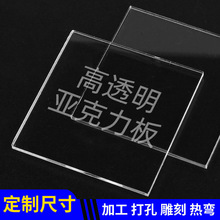 高透光透明亚克力板diy任意尺寸有机玻璃大板切割1-30mm厚度批发