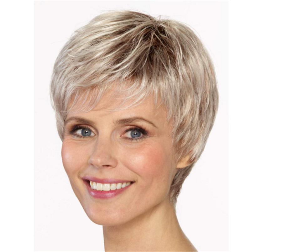 curly wig for elderly