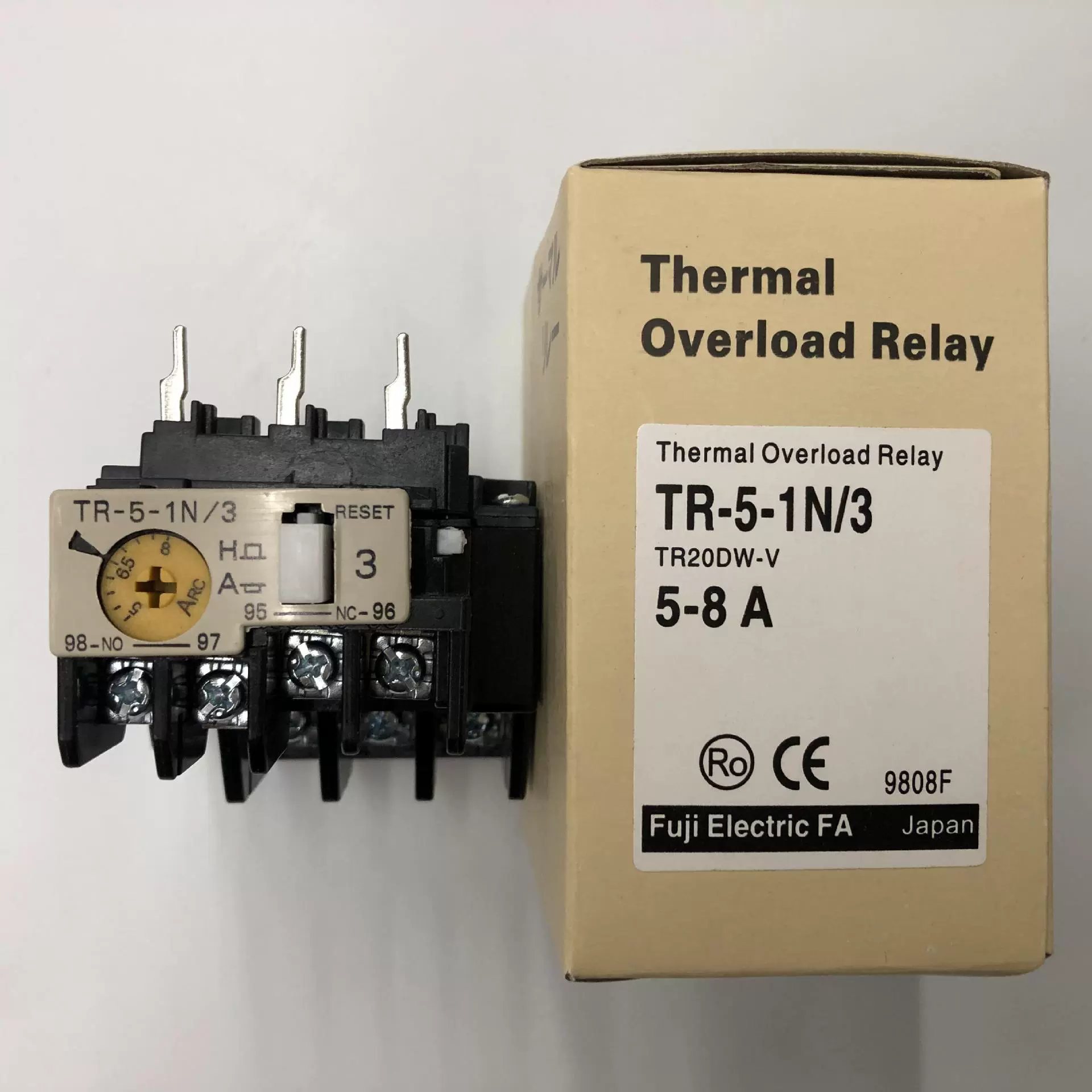 Оригинальное тепловое реле TR-5-1N/3 5-8A Fuji с защитой от перегрузки по току