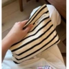 Striped (black and beige)