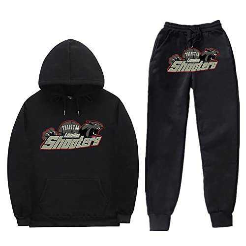 2023年新作 AliExpress Amazon トレンド メンズ＆レディース カジュアル フード付き裏起毛スウェット スポーツウェアセット トレンドスタイル|undefined