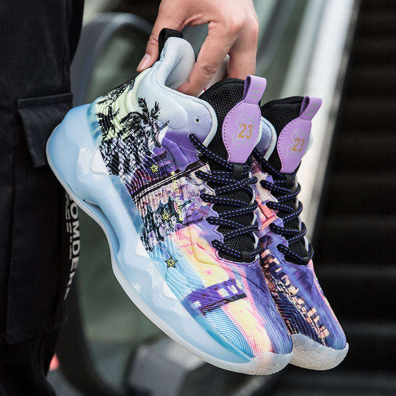 James basketball shoes men's No. 23 non-slip wear-resistant breathable shock-absorbing actual combat female students youth children's sports shoes_voghion.com