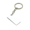 Hot transfer blank keychain double -sided custom DIY keychain tag