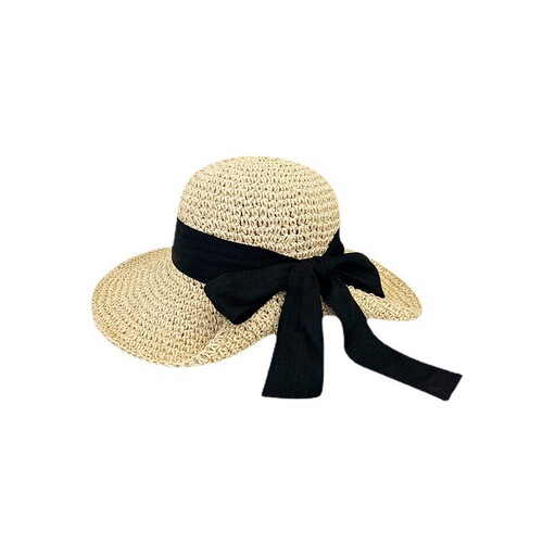 Wide-brimmed sun hat for women, stylish and suitable for spring, summer outings, beaches, vacations, sweet and versatile forest system.