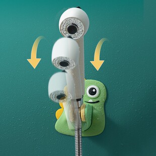 Punch-free shower bracket cartoon bathroom spray head rack fixed base universal adjustable shower toilet none