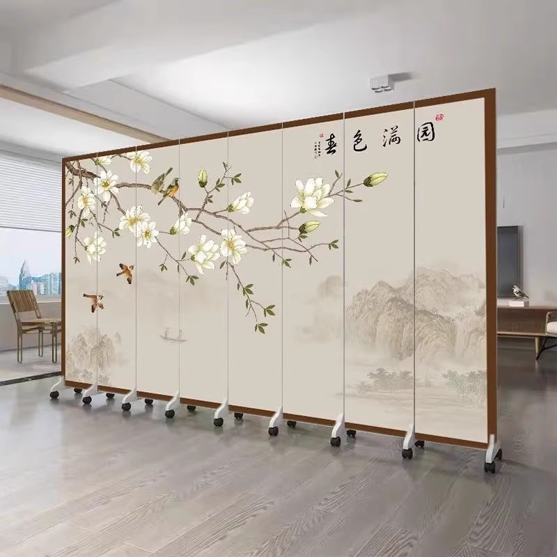Screen Partition Living Room Enters the Door to the Door Porch Bedroom Shelters Moving Folding Wall Office Antique Landscape Painting Screen Partition Living Room Enters the Door to the Door Porch Bedroom Shelters Moving Folding Wall Office Antique Landscape Painting