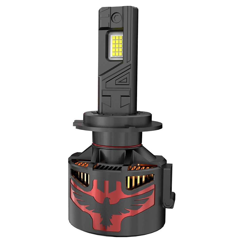 DGLS patentado brillante águila D45 tres tubos de cobre conductores de calor transfronterizos explosión polvo bronce LED faro brillante 430W