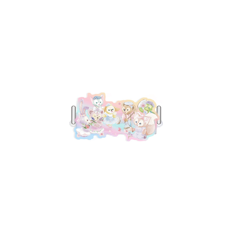 더피 정원 그림 백 클립