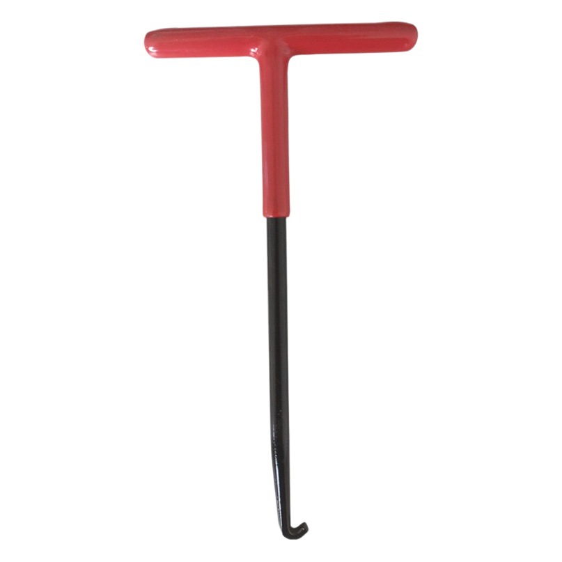 Modificación de la motocicleta T-tipo tubo de escape gancho de acero Herramienta de la motocicleta tubo de escape desmontaje gancho de resorte