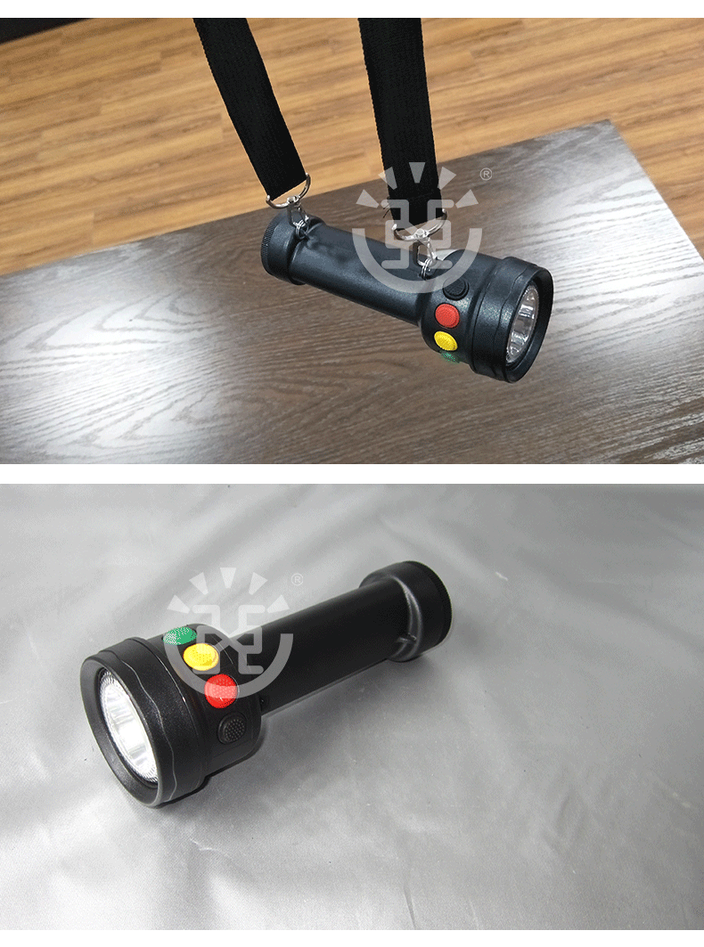 手电三色警示灯