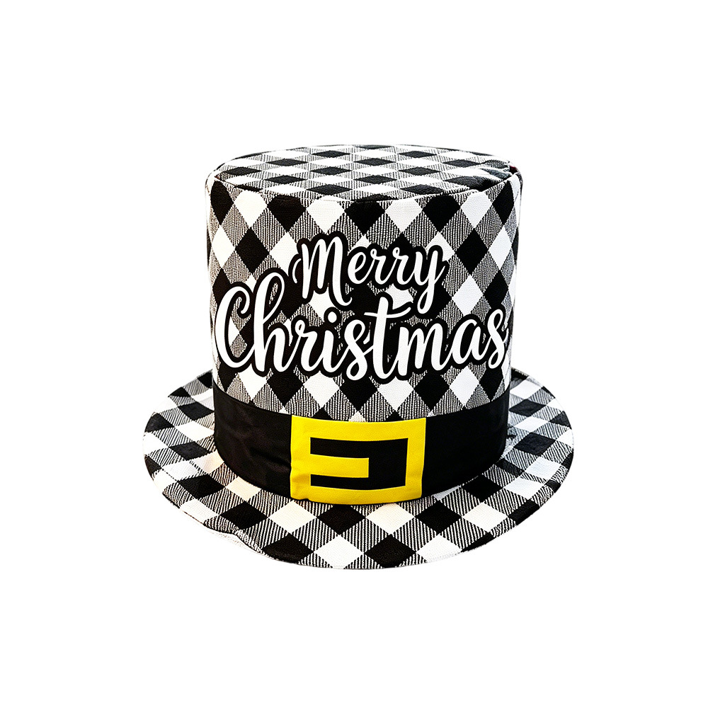 Nuevo sombrero de Navidad transfronterizo de EE.UU. Tío Sam sombrero navideño accesorios de decoración de dibujos animados para niños sombrero alto sombrero superior image 25