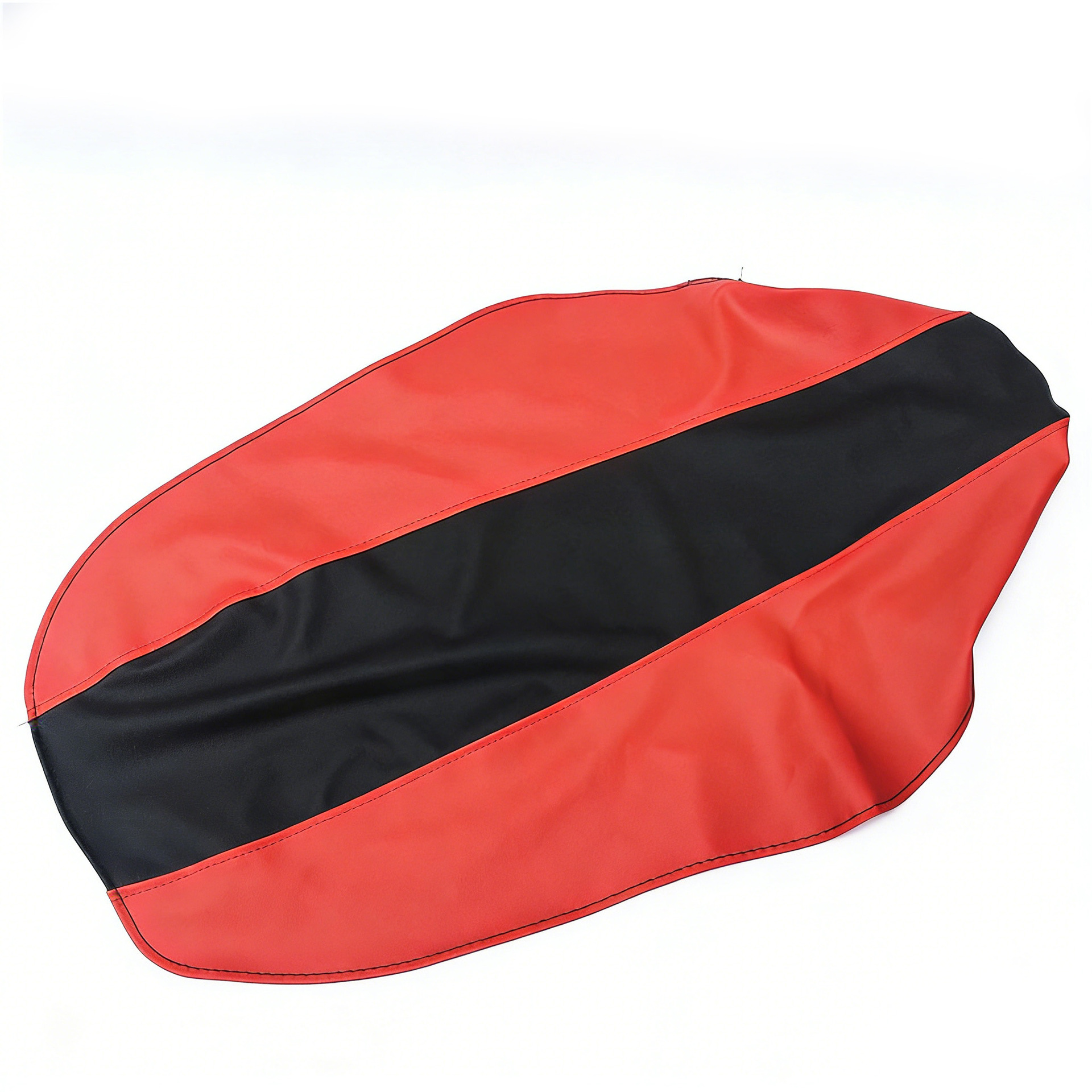 Cqr Off-Road Motorcycle Universal Seat Cushion Original Seat Cushion Full Leather Waterproof Seat Cover Thickened Red Seat Pad