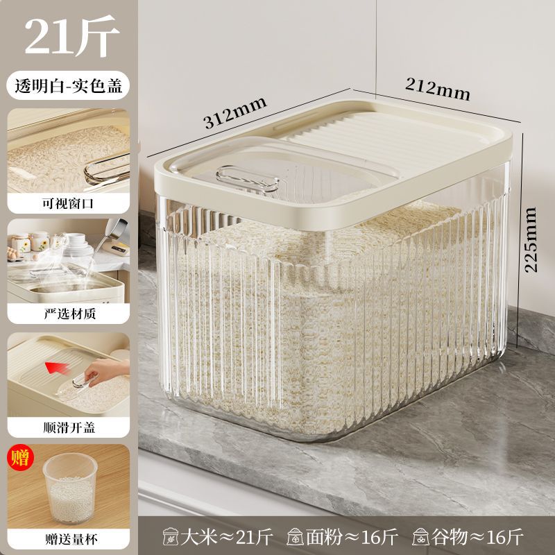 Tapa push-jack-transparente-alrededor de 21 kg para enviar una taza medidora