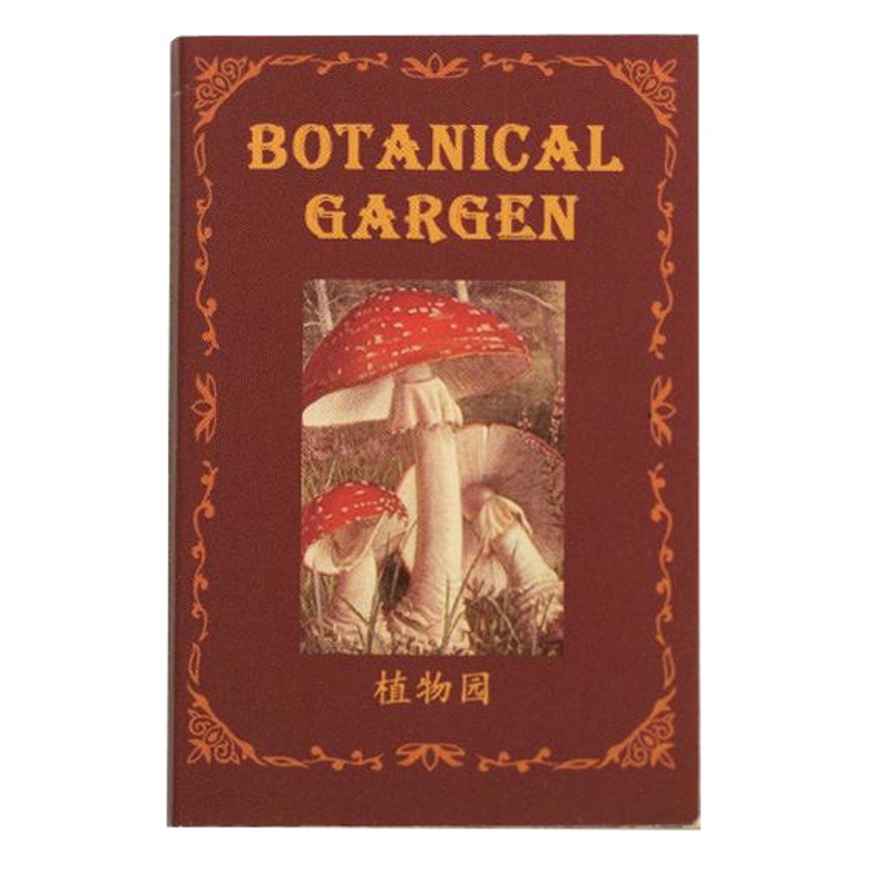 Yuxian libro material libro de papel un lado dos series vintage flor planta artística diario DIY Decoración