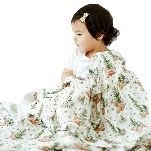 Babycotton gauze thin newborn baby swaddling blanket cover playmat wrap wrap baby carrier towel multi-purpose summer ins