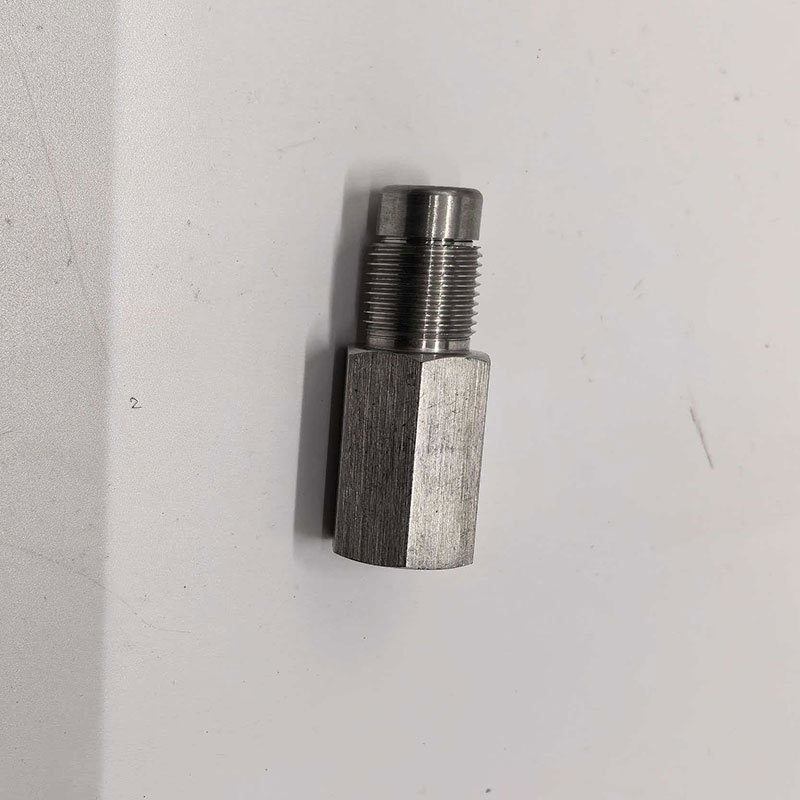 In-stock cross-border best-selling universal car modification accessories stainless steel sensor 180-degree extension connector M8*1.5