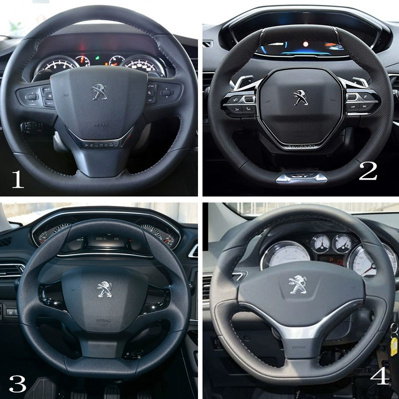 Чехол на руль ручной прошивки, подходит для Peugeot 308/5008/4008/2008/307/408/301/508