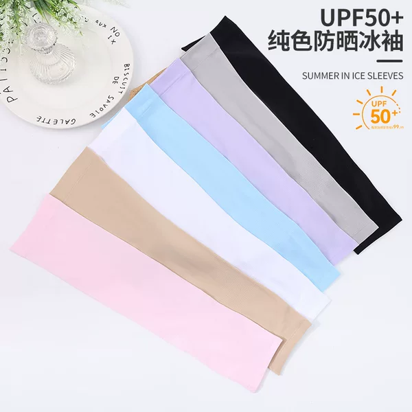 Ice Silk Cooling Sleeves for Men and Women, New Summer Style, Upf50+ Nylon Sun Protection Sleeves, Anti-Uv Wholesale