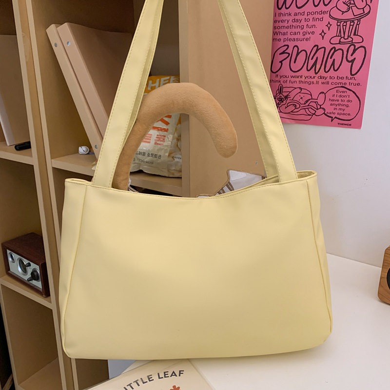 Large capacity cat for women 2024 new ins versatile cartoon shoulder student class tote bag_voghion.com