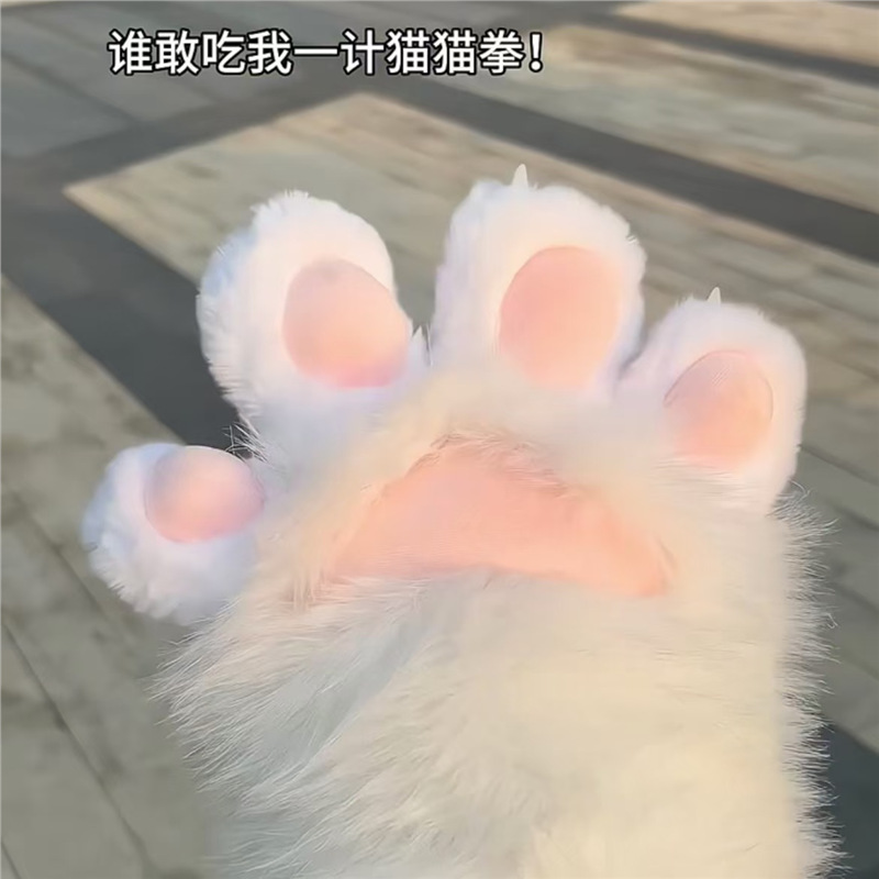 Warm cute gloves, cosplay