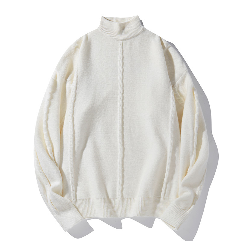 Herren-Rollkragenpullover – Lässiger Pullover im koreanisch inspirierten minimalistischen Stil für Herbst und Winter_voghion.com