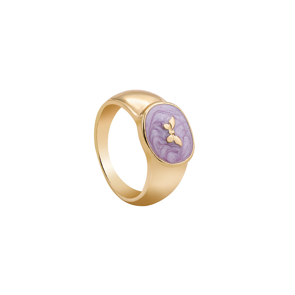 Nueva Moda Simple Color Mariposa Anillo De Goteo Al Por Mayor Nihaojewelry display picture 6