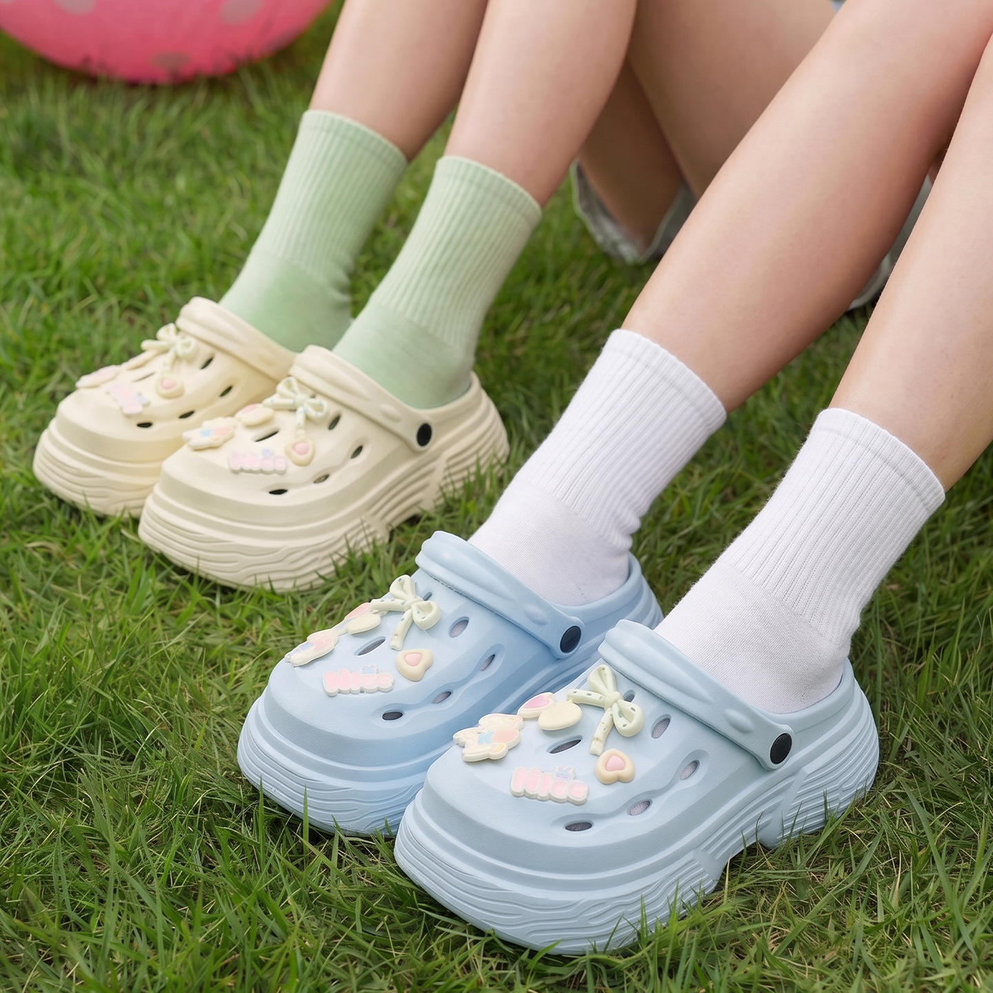 Top Quality Thick-Soled Summer New EVA Clogs, Height-Enhancing, Slip-Resistant, Odor-Resistant Beach Clogs For Women_voghion.com