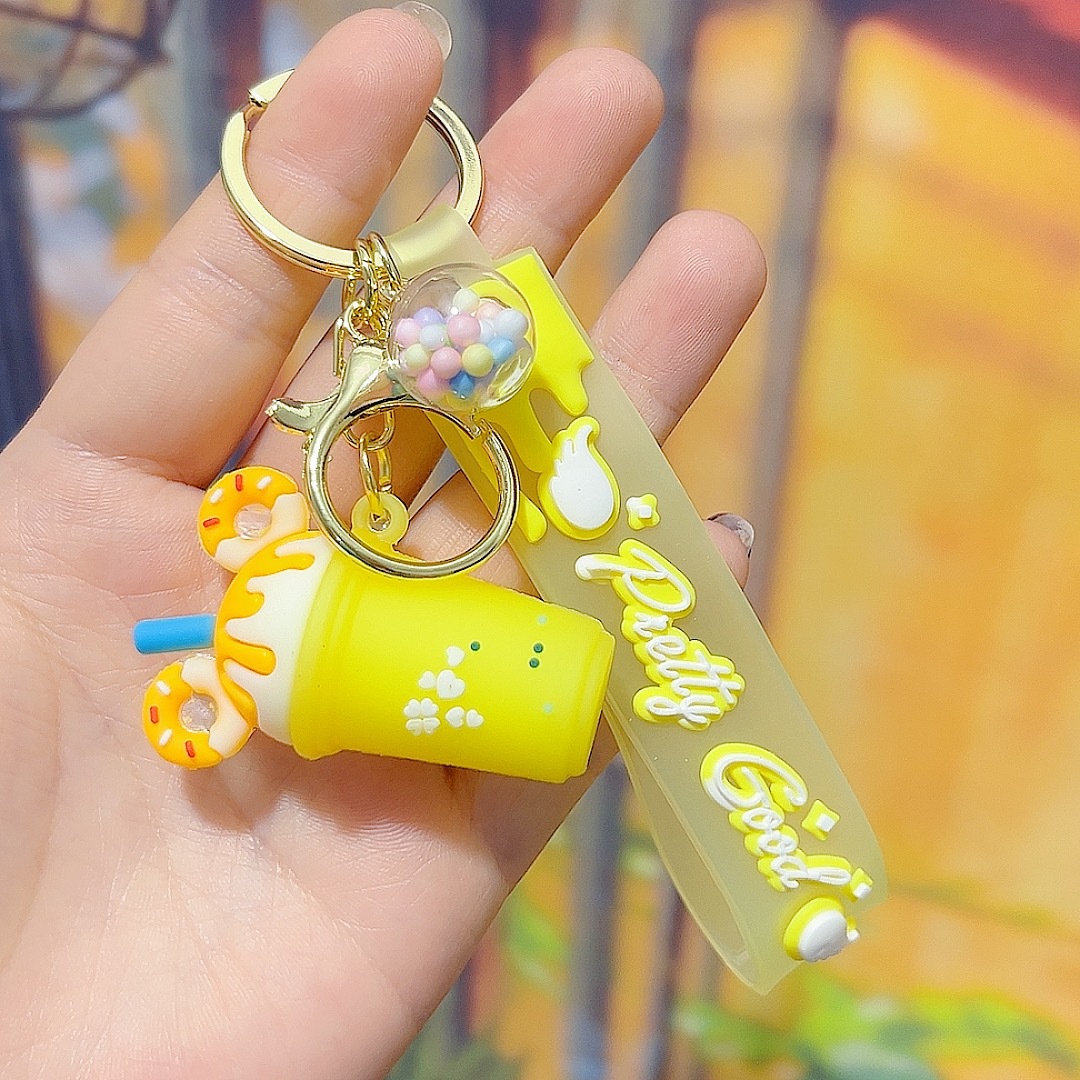 Portachiavi creativo con gelato, ciondolo portachiavi, decorazione per zaino per bambini, regalo, macchina artiglio, peluche_voghion.com