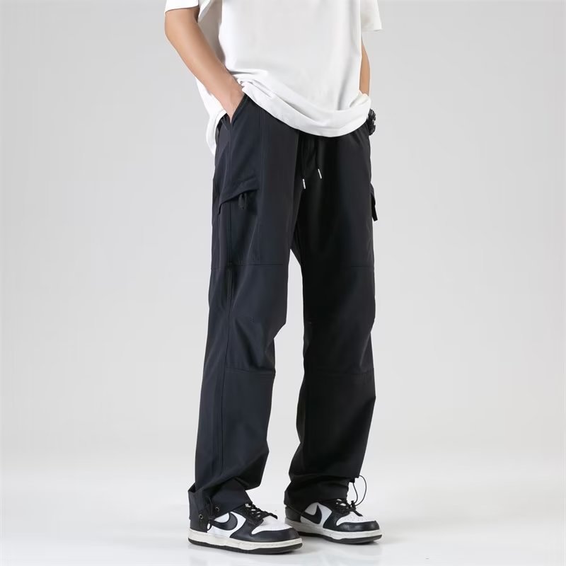 Overalls Men's Summer Sports Charge Pants Men's Thin Outdoor Quick-drying Straight Pants Loose Spring and Summer Casual Pants