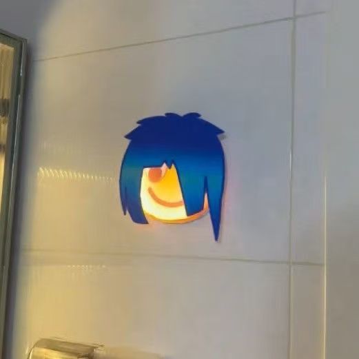 Tiktok Magnetic Sensor Night Light Wall Lamp for Sleep Indoor Night Use Tiktok Emoji