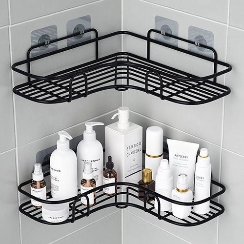 Toilet Storage Rack Toilet Toilet Hole-free Wall-mounted Tripod Bathroom Washstand Cosmetic Storage Rack