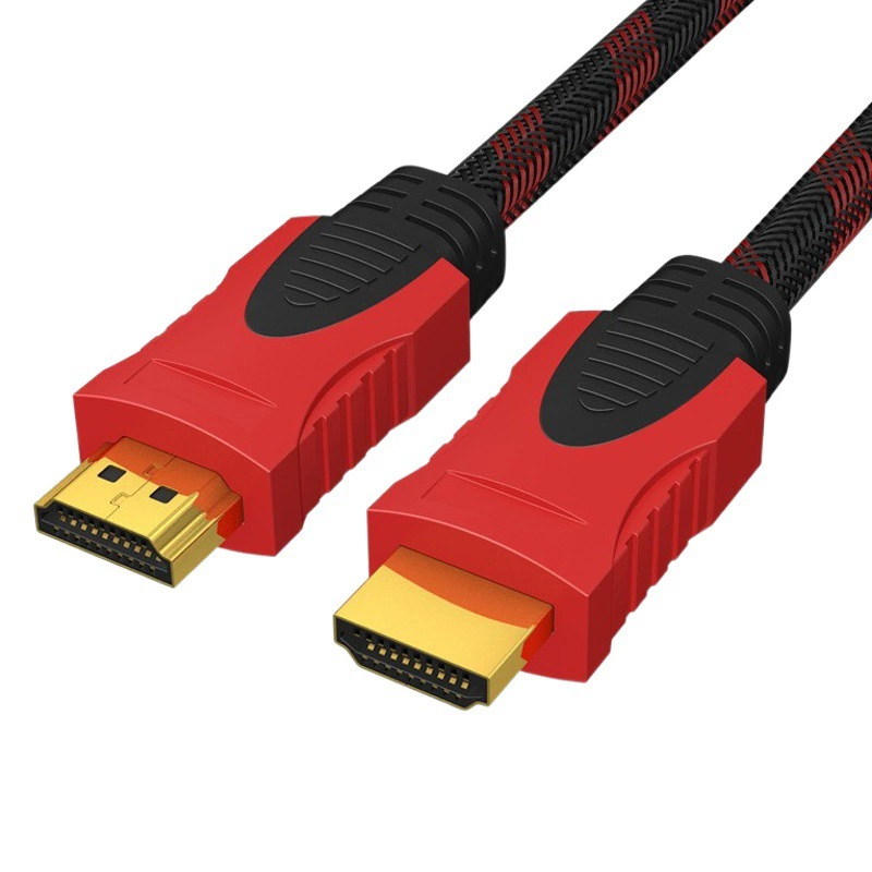 Красный и черный чистый кабель hdmi оптом 1,4 Версия позолоченный HDMI HD линия компьютер монитор ТВ кабель