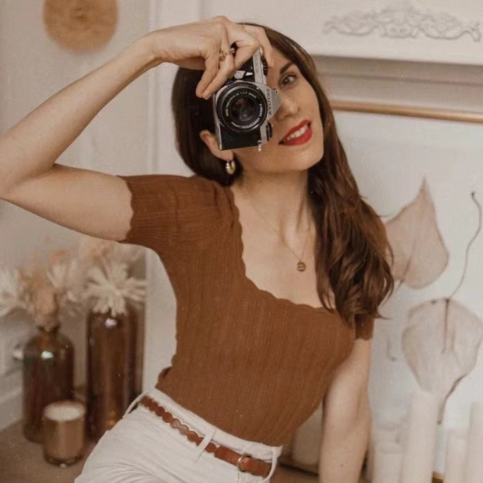 French Niche 2024 Early Autumn SE Elegant Multicolor Lazy Romantic Square Collar Women's Slim-fit Short-sleeved Sweater