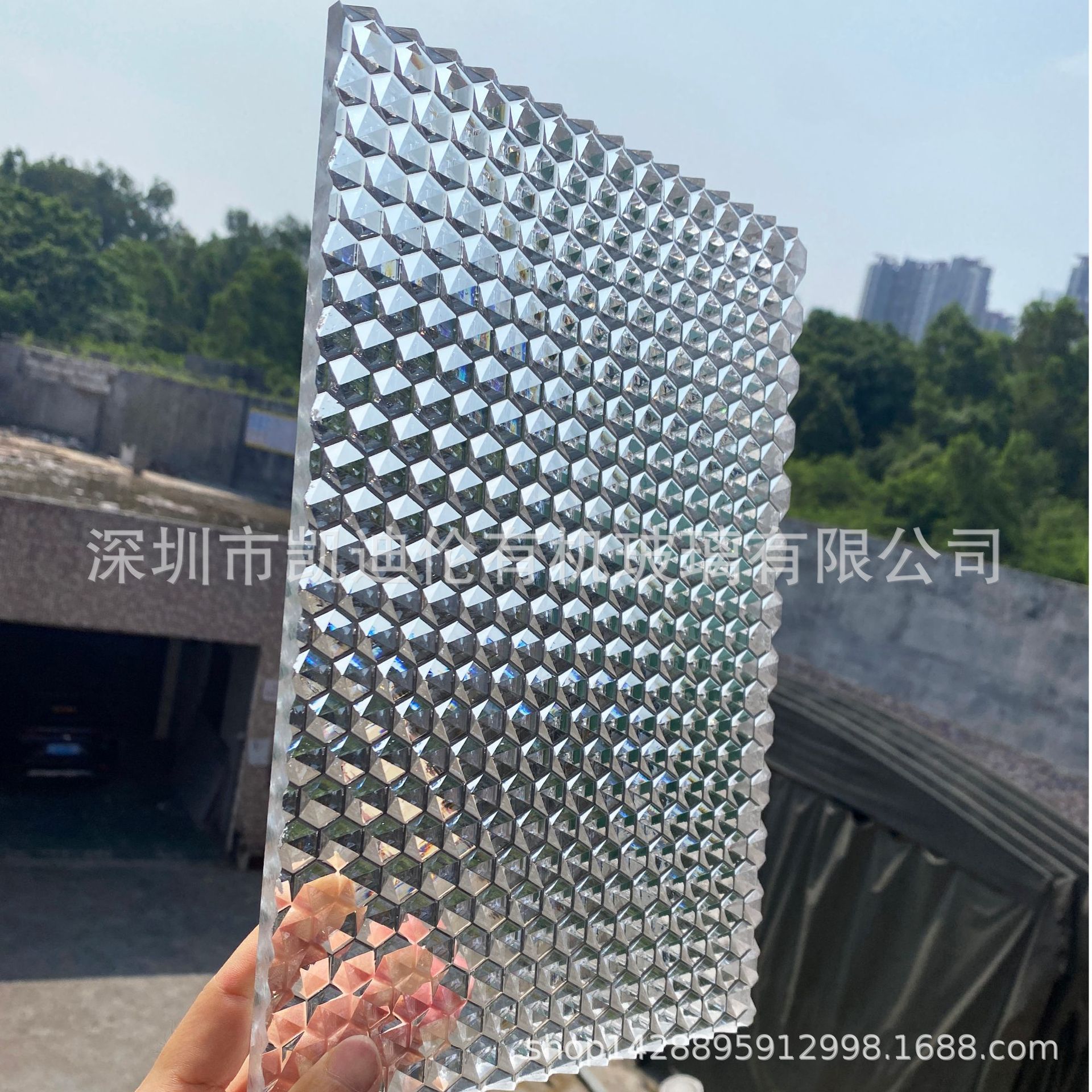 大六角钻石亚克力板高透明有机玻璃凹凸灯饰灯具PMMA家居屏风隔断