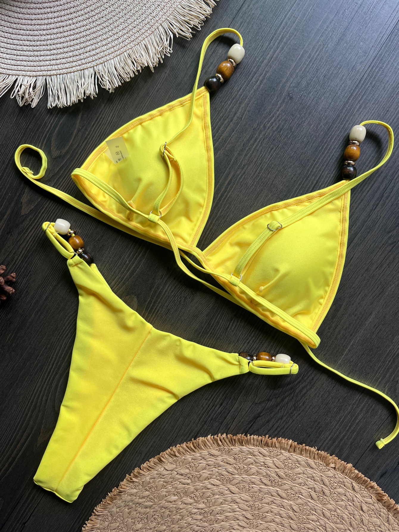 Women's Bikini Set Solid Colour Two Piece Swimsuit For Women_voghion.com