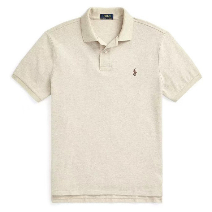 High-end version can be scanned for QR code to reveal the Ralph Lauren logo, pure cotton couple's short-sleeve sun-protective Polo shirt, embroidered T-shirt, classic High-end version can be scanned for QR code to reveal the Ralph Lauren logo, pure cotton couple's short-sleeve sun-protective Polo shirt, embroidered T-shirt, classic