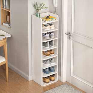 Shoe Rack Simple Entry Home New 2024 Explosive Small Narrow Multi-Layer Internet Celebrity Shoe Cabinet Storage Artifact Space-saving
