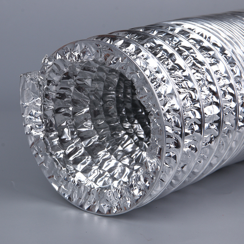 Commercial 10m Kitchen Exhaust Fan Exhaust Pipe Aluminum Foil Ventilation Pipe Exhaust Pipe Exhaust Tube Extension Pipe 