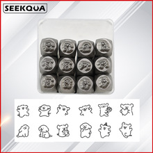 ����12PC��H���lС���D���ӡ12PC�y�����3mm �_�^DIYƤ���Y