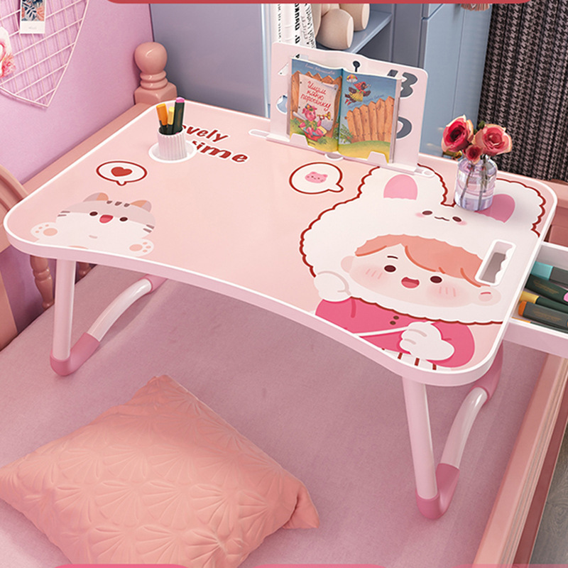 Factory Bed Table Folding Table Small Table Laptop Computer Desk Children's Home Bedroom Reading Student Writing Desk