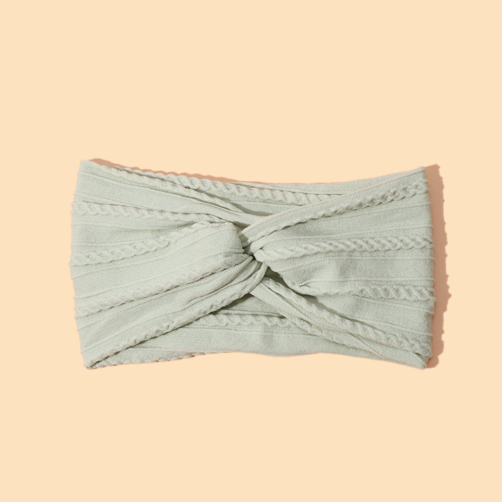 Nya barnhuvudbonader baby vår och sommar korsband baby nylon elastiskt fontanell brett hårband_voghion.com