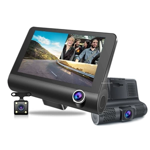 HD üç linzalı 360 dərəcə avtomobil parkinq monitorinqi, inteqrasiya olunmuş tərs görüntü