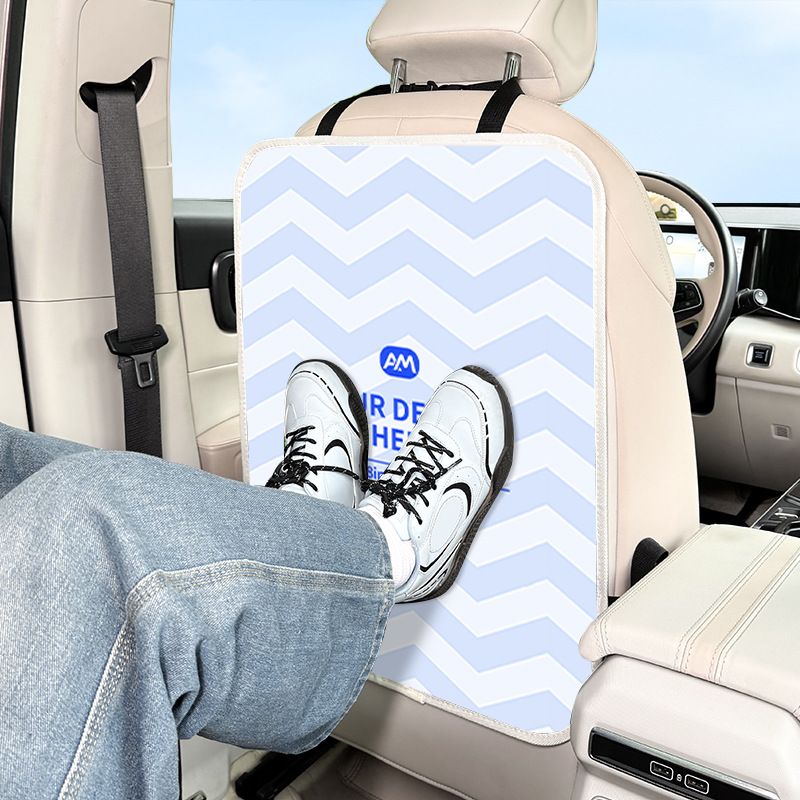 Car Storage Bag, Cross-Border Amazon Bestseller, Car-Mounted Storage Bag, Thick Oxford Cloth, Anti-Kick Seat Back Bag for Flatbed Vehicles