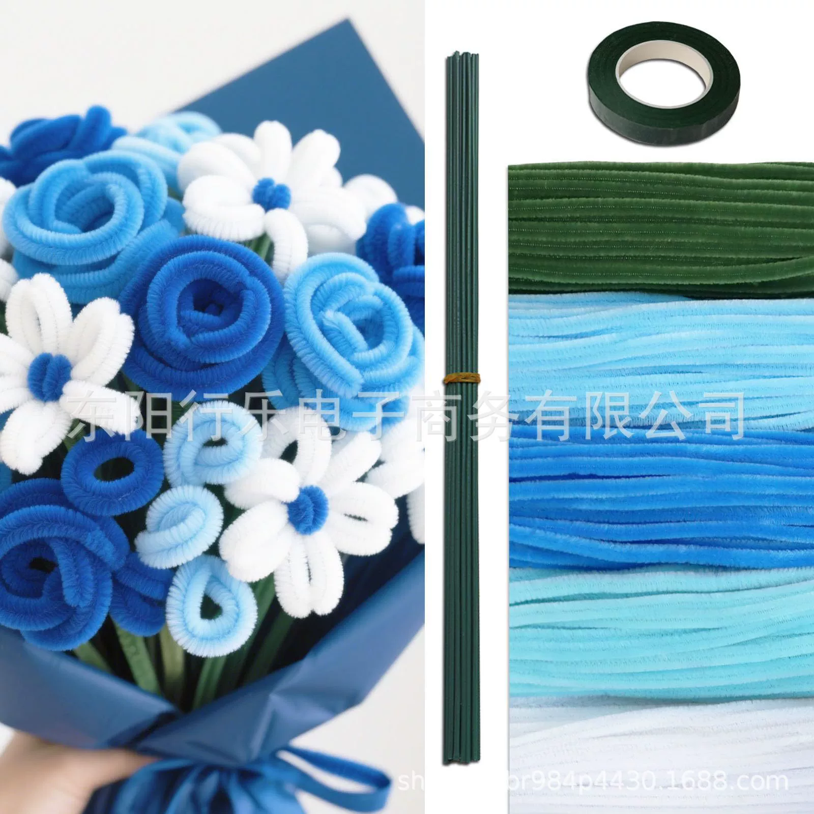 Набор для создания букета из тюльпанов с закручивающимися стержнями, ручной работы, для трансграничной продажи, в горшке, с закручивающимися стержнями.