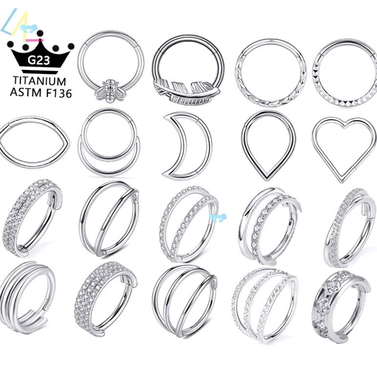 Кольца для носа в форме змеи, пчелы и сердца, пирсинг септума, обруч, шпильки для носа