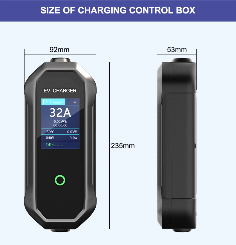 Type1 American Standard Charging Pile 7.68Kw Tesla Wenjie New Energy Vehicle Portable Charging Gun Charging Pile