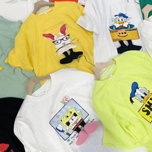 2025夏季新款服装外贸清仓处理库存货 1688批发地摊女装短袖t恤