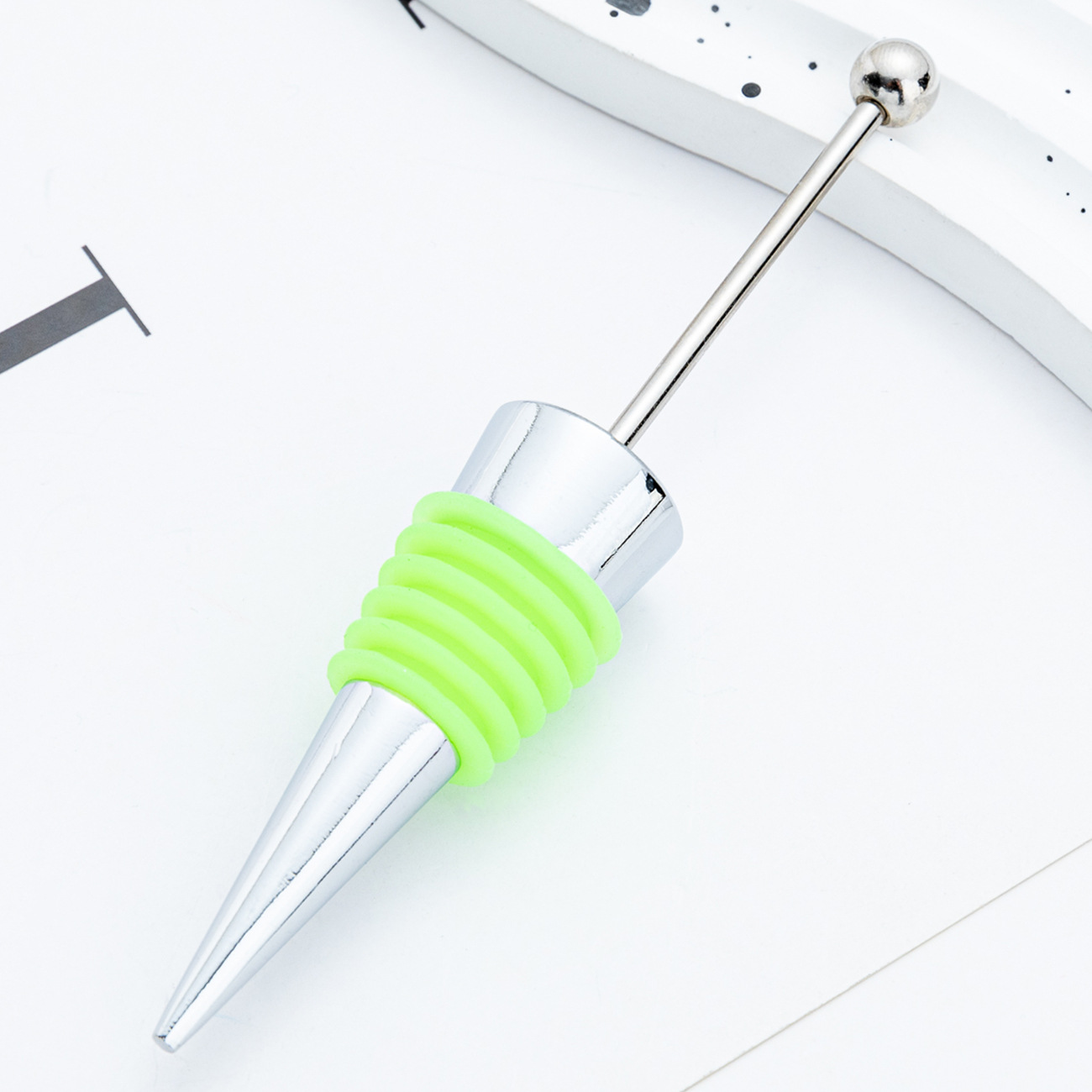 Transfronterizo DIY cuentas tapones de vino tapones de vino tapones de champán tapones de silicona tapones de aleación de vino al por mayor